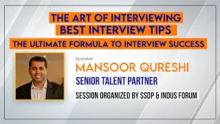 The Art of Interviewing | Best Interview Tips | The Ultimate formula to interview Success  | Sindhi