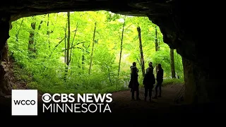 Video shows hidden caves once used by Native Americans, Swedish immigrants, and cattle thieves