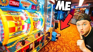 SNEAKING Into Canada's Largest Arcade! (24 Hour OVERNIGHT Challenge)