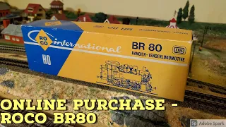 Roco BR80 HO steam locomotive Unboxing - Online purchase