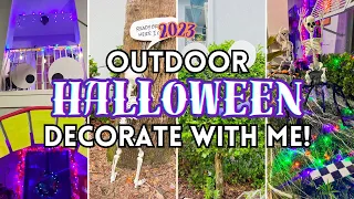 🎃 HALLOWEEN OUTDOOR DECORATE WITH ME | SPOOKY HALLOWEEN DECORATION IDEAS FOR OUTSIDE & DIY 2023