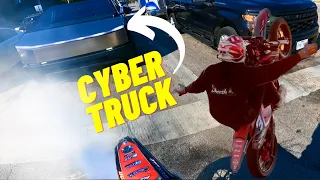 BURNOUT ON A CYBER TRUCK!!!