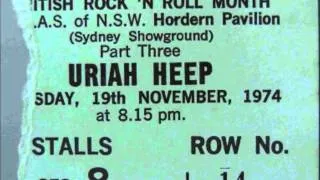 Uriah Heep - 1st Australian concert - Sydney 19 November 1974