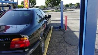 Exhaust cutouts on a BMW E39 540i m-sport V8 4.4 l