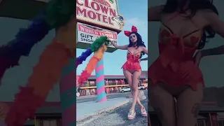 Clown Motel photo shoot 🤡 Behind the scenes with KiKi Maroon #shorts