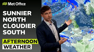 12/10/23 – Sunnier North, Cloudier South – Afternoon Weather Forecast UK – Met Office Weather