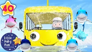 Wheels on The Bus Underwater | Underwater Bus | +More Nursery Rhymes & Kids Songs | Little Baby Bum