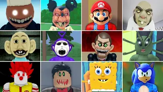 Baby Mario - SlendyTubbies Speedrun Minnie Hungry Mouse, Mr Brains, SpongeBoy Krusty, Mr Funny Toy