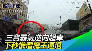 頭份三寶霸氣逆向超車！下秒慘遭魔王逼退…網笑瘋：好療癒｜三立新聞網SETN.com