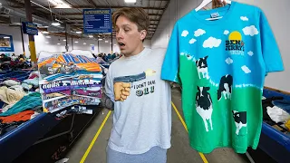 $1000 In Vintage T-Shirts Found At This Goodwill Thrift Store