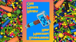 Nerf Minecraft Stormlander ONE MINUTE REVIEW #shorts