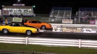 Nitrous Small Tire Monte Carlo vs. Nitrous BBC Camaro Big Tire