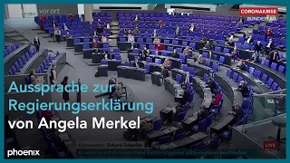 Weitere Aussprache zur Regierungserklärung von Bundeskanzlerin Angela Merkel am 25.03.21