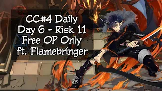 [Arknights] CC#4 Daily Map Area 6 - Day 6 Risk 11 - Free Operator Only feat. Flamebringer