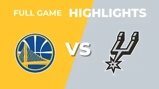 San Antonio Spurs vs. Golden State Warriors Full Game Highlights | Oct 20 | 2023 NBA Preseason