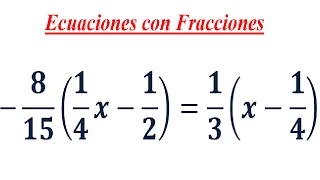 Ecuación con fracciones (4)