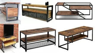 Modern TV Stand Design - Metal furniture and Wood Ideas