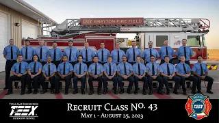 Recruit Fire Academy Class No. 43 Graduation