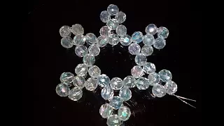 Снежинка из бусин. МК. DIY. Snowflake bead