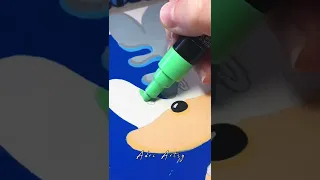 Drawing Sonic and Silver Fusion Effect with Posca Markers!