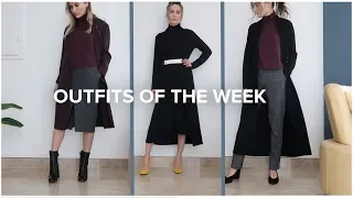 Fall/Winter Work Outfits | What I Wore This Week