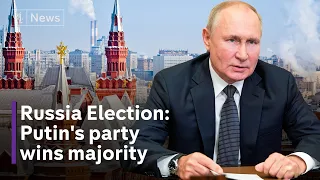 Russia elections: Putin's party wins majority