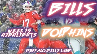 BILLS VS DOLPHINS Week 15 2022 SNOW GAME Josh Allen, Bills Playoff Berth/Last min victory Highlights