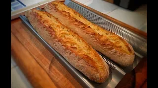 No Knead French Style Baguettes long proof better bread