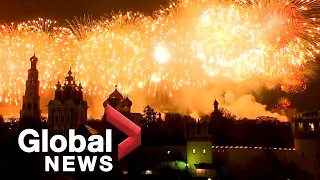 VE Day: Russia marks 75 years since end of WWII in Europe with fireworks
