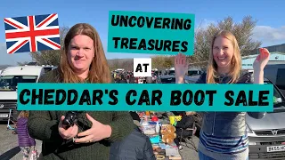 CHEDDAR, ENGLAND 🇬🇧 Americans Experience Their First Car Boot Sale