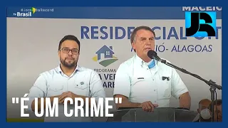 Em visita a Alagoas, Bolsonaro critica andamento da CPI da Covid