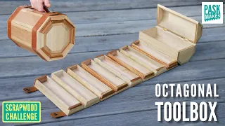 Making an Octagonal Toolbox - (Day 6) 7 Scrapwood Challenges in 7 Days - ep48