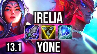 IRELIA vs YONE (MID) | 2.9M mastery, 6 solo kills, 800+ games, 9/2/3 | EUW Diamond | 13.1