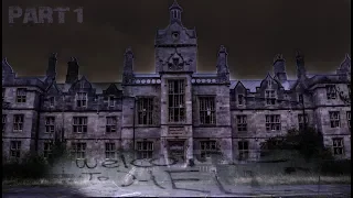 GHOSTLY SOUNDS HEARD AT MASSIVE ABANDONED DENBIGH ASYLUM AT NIGHT (PART 1) - URBEX