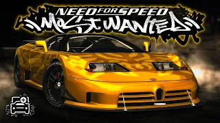 NFS Most Wanted | Bugatti EB110 Super Sport Extended Customization & Gameplay [ 4K ]