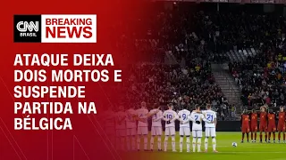 Ataque deixa dois mortos e suspende partida na Bélgica | CNN NOVO DIA