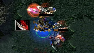 DOTA LEGION COMMANDER vs SLARK: DESOLATOR = 3 HITS 1 KILL