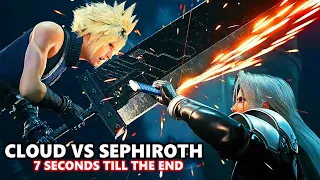 Cloud vs Sephiroth Cutscene - FINAL FANTASY VII Remake - 7 Seconds Till The End - Epic Final Boss