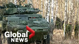 Training intensifies for Canadian troops in Latvia amid Russia's invasion of Ukraine