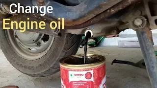 How to change engine oil Activa 3g 2017
