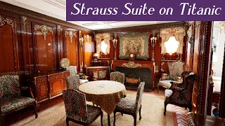 Touring Titanic's Strauss Suite | Titanic Honor & Glory Demo 401