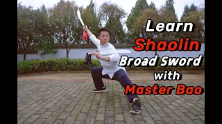 Shaolin Broad Sword (Dao) Tutorial with Master Bao - Learn the Art of the Dao