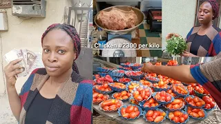 VLOG - What 4000 naira got me in the market,cooking,new challenge, shopping