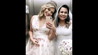 Casamento da mãe da Marília Mendonça + Marília cantando e dançando com o irmão