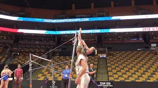 Riley McCusker - Uneven Bars - 2018 U.S. Gymnastics Championships - Podium Training