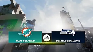 Dolphins vs Seahawks Week 3 Simulation (Madden 25 Rosters)
