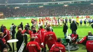 DFB Pokal 2009  Bayern vs. Eintracht  4:0       Einlaufen