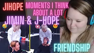 FIRST reaction to JIHOPE MOMENTS JIMIN & J-HOPE FRIENDSHIP 💜🤣