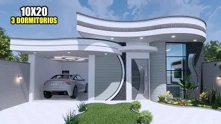 CASA HERMOSA DE UN PISO 10x20 - TRES DORMITORIOS ( RVL CASAS 2021)