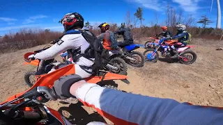 Sweet single track on the not so sweet KTM.